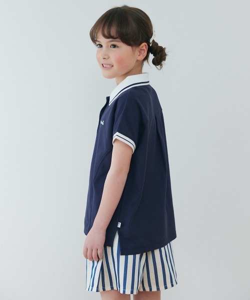 セットアップ 「セットアップ」鹿の子半袖ポロシャツ＆キュロット
