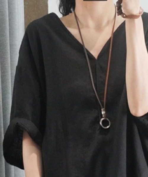 ブラウス シャツ 夏 半袖 「春夏にぴったり！抜け感大人カジュアル