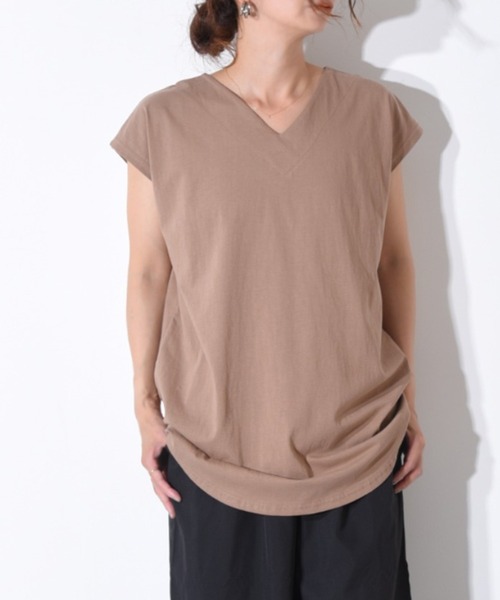 「CALIFORNIA OUTFITTERS」 「yeou」半袖カットソー FREE ブラック レディース_画像2
