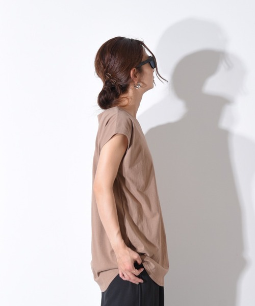 「CALIFORNIA OUTFITTERS」 「yeou」半袖カットソー FREE ブラック レディース_画像4