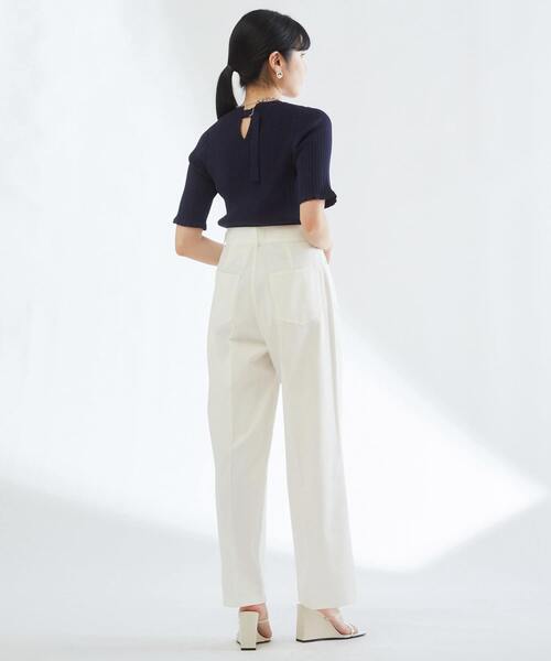 「TIARA」 デニムパンツ 3 アイボリー レディース_画像7