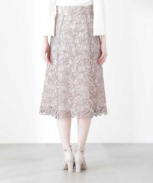 「PROPORTION BODY DRESSING」 フレアスカート SMALL ベージュ レディース_画像2