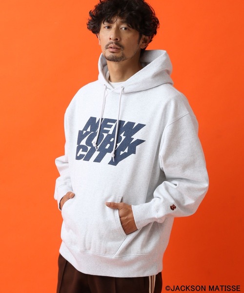 「JACKSON MATISSE」 プルオーバーパーカー LARGE レッド メンズ_画像4
