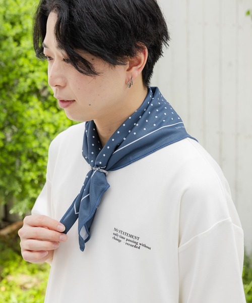 画像確認用 ひんやりスカーフ エコ商品 ≪OUTLET≫ひんやりスカーフ(ドット×ベージュ): ALL｜Bleu Bleuet