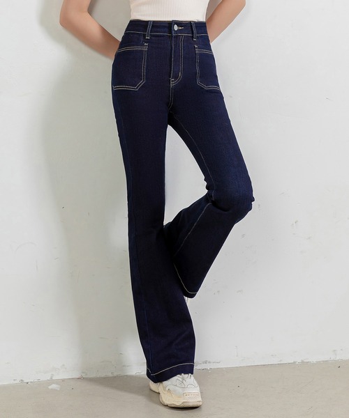 DAY CLOSET ブーツカットデニムパンツ X-LARGE インディゴブルー