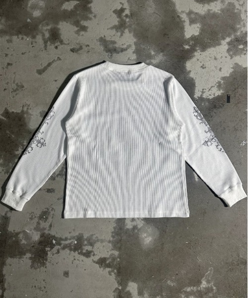 「A'GEM9」 長袖Tシャツ FREE ホワイト メンズ_画像4