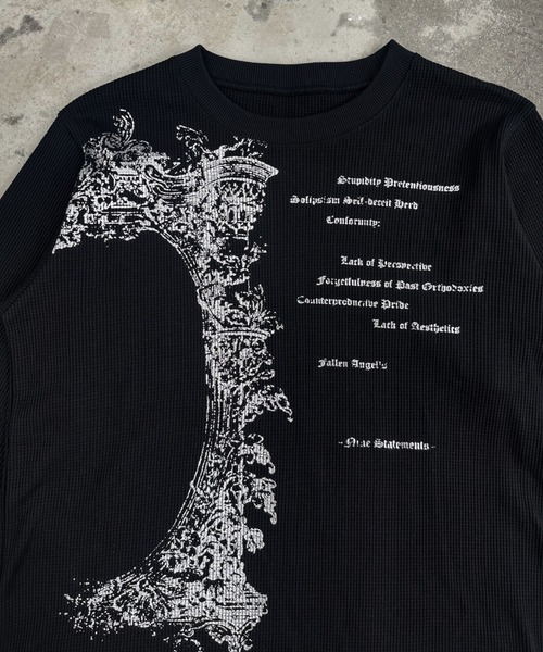 「A'GEM9」 長袖Tシャツ FREE ホワイト メンズ_画像9