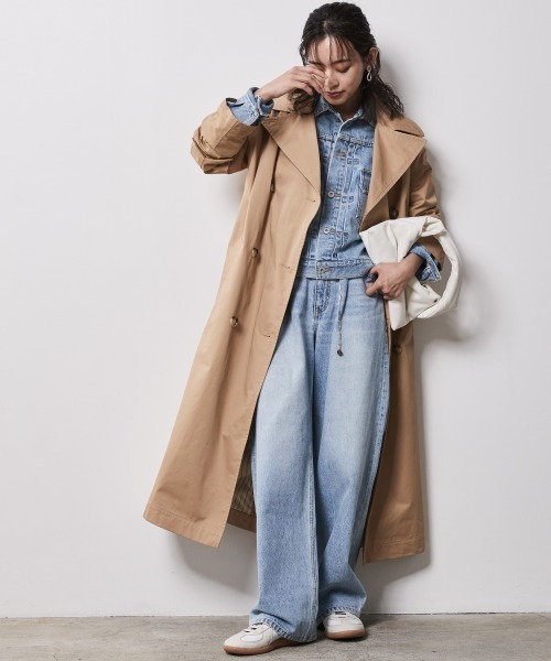 「CHIC STYLE」 デニムジャケット 3L ブルー レディース_画像9