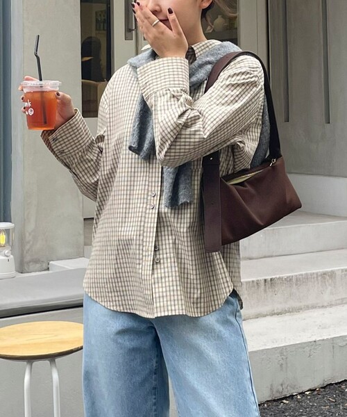 「fredy emue」 長袖シャツ 38 ブラック系その他 レディース_画像4