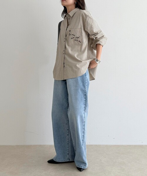「fredy emue」 長袖シャツ 38 ブラック系その他 レディース_画像9