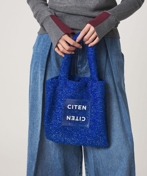 CITEN（シテン） トートバッグ 小さめ クリア 「CITEN」キラキラクリア