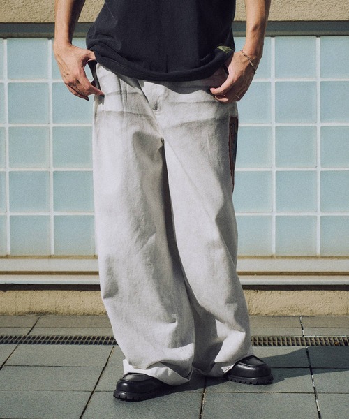 Subciety（サブサエティ） ジーンズ Faded madonna denim pants メンズ