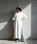 アンティカ antiqua ワンピース 半袖 ...の詳細画像1