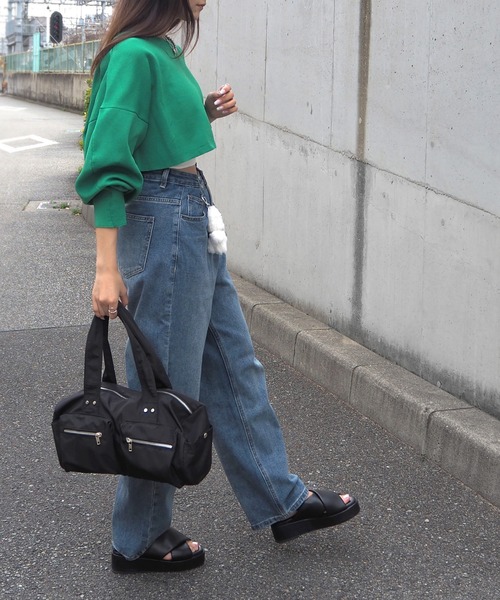 「minia」 フラットサンダル LL ブラック レディース_画像6