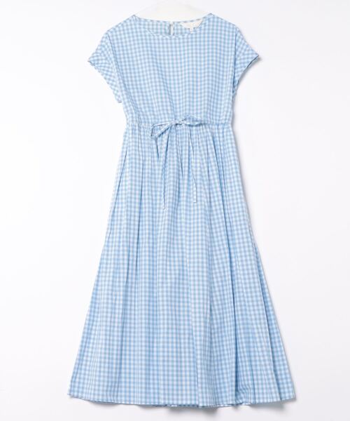 「To b. by agnes b.」 半袖ワンピース 38 ブルー レディース_画像2