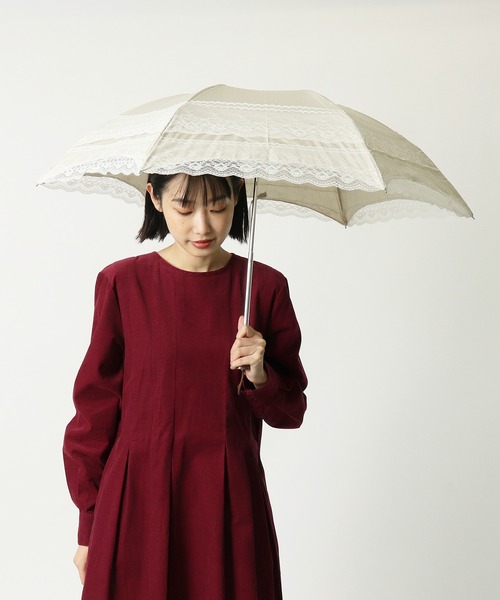 晴雨兼用傘 ”刺繍 ジャガードレース”