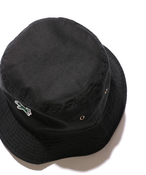 FOXEY 黒 バケットハット レザー装飾 FOXEY 黒 バケットハット レザー装飾