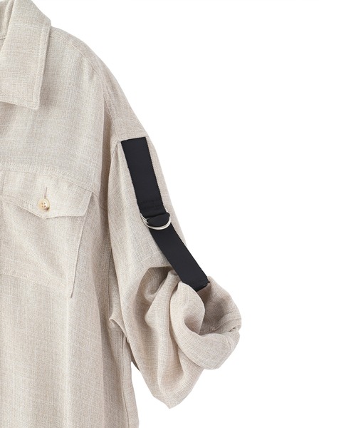 バーゲン ワンピース バックプリーツリネン風シャツワンピース Zozotown Paypayモール店 通販 Paypayモール 絶妙 Www Yalaphone Com