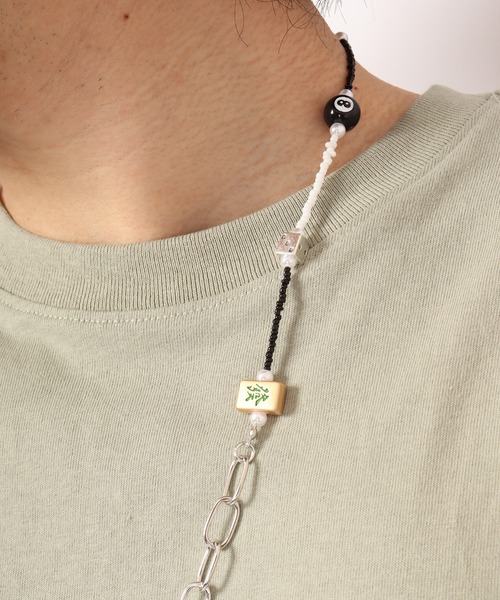 1004ST ネックレス 1004ST 2WAY マスクチェーン ビーズネックレス