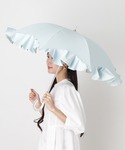 傘 遮光 晴雨兼用日傘 フレアフリル レディースの詳細画像5