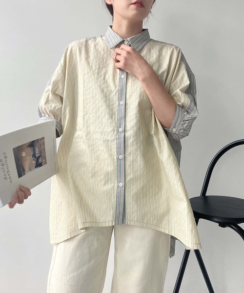 BARNEYS NEW YORK グレー 五分袖 チュニック BARNEYS NEW YORK グレー 五分袖 チュニック - メルカリ