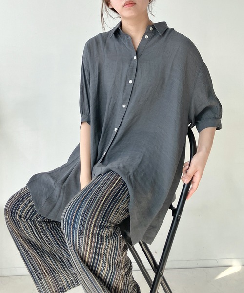 E140 AS as know as 森とコーヒー刺繍　チュニック アズノゥアズ｜レディース服と犬服をご提案 公式ファッション