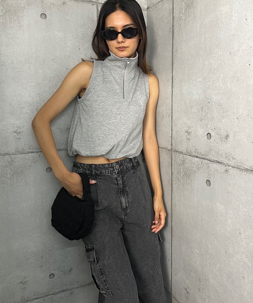 Roger&Raw（ロジャーアンドロウ） トレーナー スウェット ハーフジップ