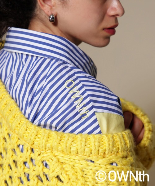 楽天市場】ストライプ 花柄刺繍 シャツブラウスの通販