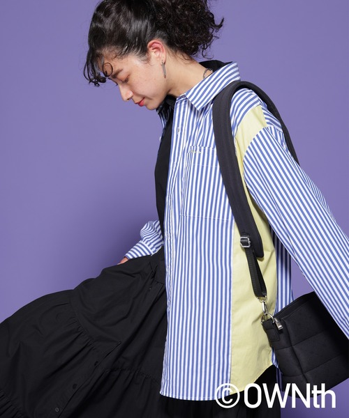 OWNth ブラウス シャツ ストライプ柄シャツ レディース メンズ