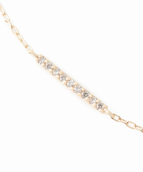 【新品】Lilas☆ダイヤ10㎜バーブレスレット　k10 ダイヤ10mmバーブレスレット K10（ブレスレット）｜Lilas（リラ