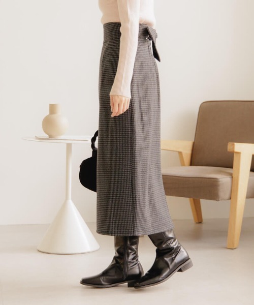 新品✨️オブリ 立体フラワーバックリボンスカート 定価46200円 新品