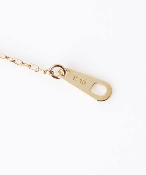 Lilas ネックレス スライスオニキスダイヤネックレス K10
