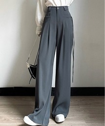 ORIGINAL) ワイドフレアスラックス (gray) | ファッション通販
