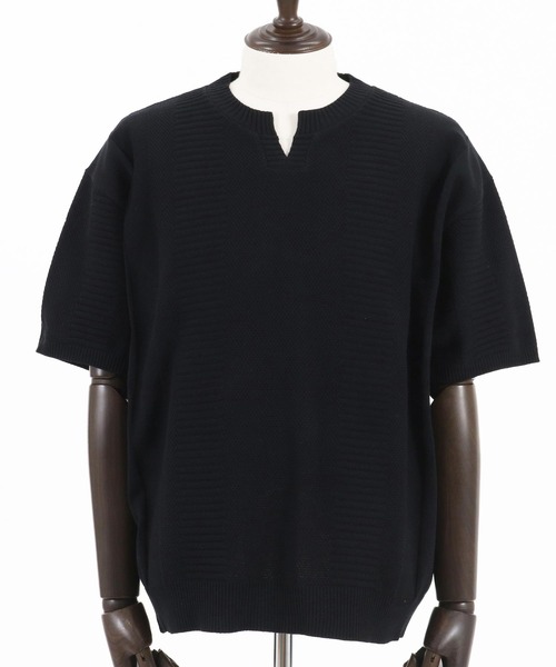 CAMBIO（カンビオ） セーター ニット mn2908- キーネックニットTシャツ