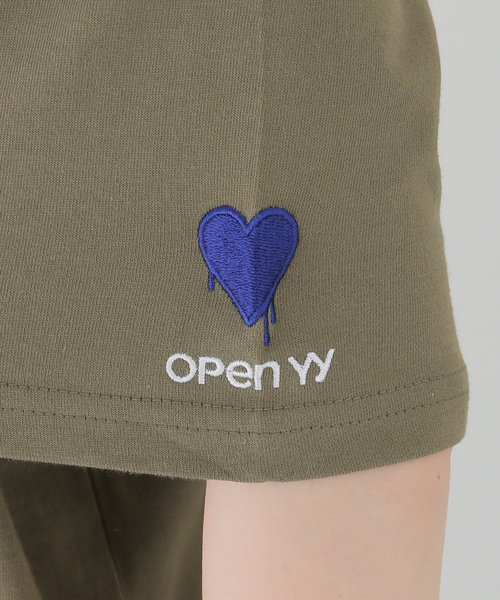 OPEN YY Tシャツ オープンワイワイ HUG&HEART T-SHIRT OPEN YY YY HUG&HEART T-SHIRT オープンワイワイ ハグ＆ハートT