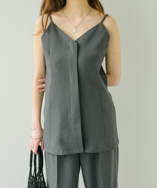 NEUNA（ヌナ） ベスト ジレ リネンライクキャミベスト レディース