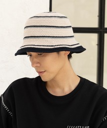 帽子 ハット ボーダーニットバケットハット / 993850 メンズ｜ZOZOTOWN Yahoo!店
