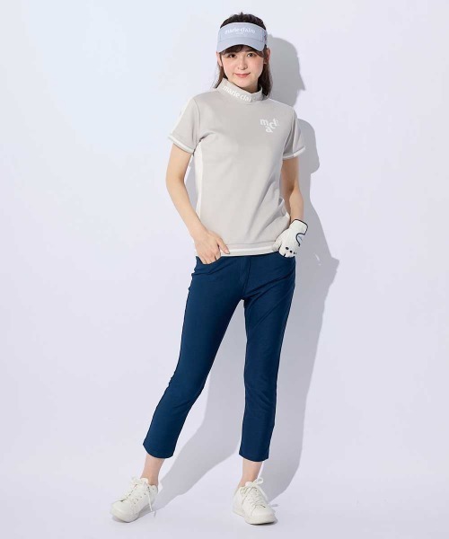 ナナ　新品　マリクレールゴルフ　セットアップ　モックネック　半袖シャツ Marie Claire ブラウス シャツ 「marie claire/マリ.クレール