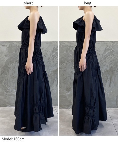 新品【Ami Haruna×Donobanコラボ】2wayギャザーワンピース Ami Haruna×Donobanコラボ】2wayギャザーワンピース（ワンピース