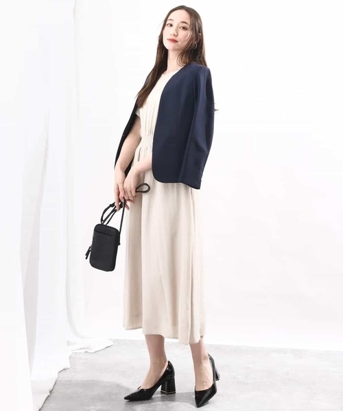 OFUON（オフオン） ワンピース フレアスリーブワンピース/WEB限定