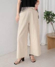 Bou Jeloud（ブージュルード） パンツ ウエストベルトリネンワイド