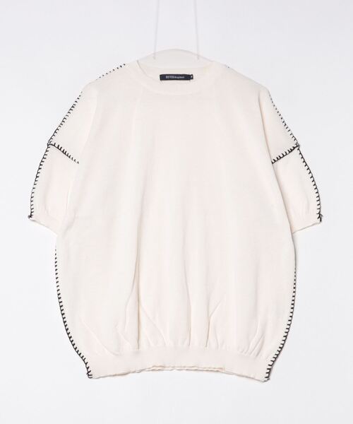 セーター ニット 「unisex」ブラインドステッチ サマーニット
