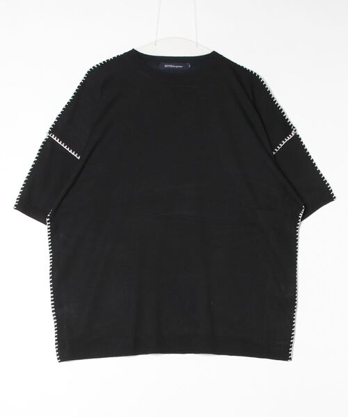 PLAN C ブラック 半袖ニット 36 レア PLAN C プランシー 半袖 ニット セーター 36
