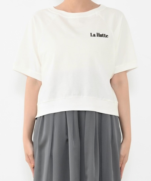 tシャツ 「La Hutte別注」ヴィンテージラグランプリントTシャツ「低身長・小柄女性」 レディース tシャツ 「La Hutte別注」ヴィンテージラグランプリントTシャツ