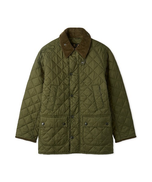 Barbour XLサイズ　アシュビー　ブルゾン　キルティング　中綿　カーキ Barbour XLサイズアシュビーブルゾンキルティング中綿カーキ