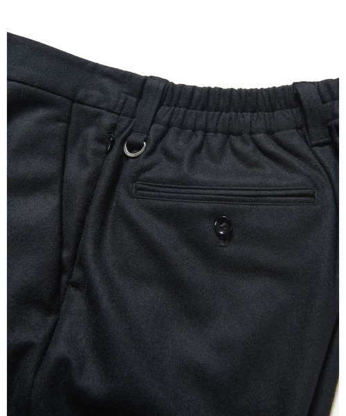 SOPHNET.（ソフネット） スラックス FLANNEL WOOL SHIRRING SLIM FIT