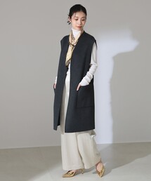 Demi-Luxe BEAMS / テーラード ロングジレ