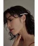 ヘアクリップ パールビジューバレッタ ヘアピン...の詳細画像1