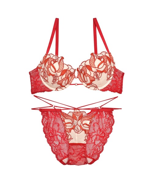 下着・アンダーウェア ROSE BLU Reinest ブラジャー ショーツセット マジェスティック ローズ