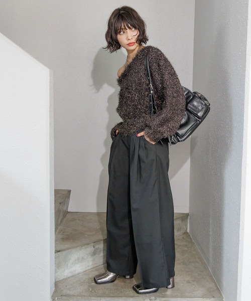 PAGEBOY（ページボーイ） ニット セーター キラキラオフショルニット